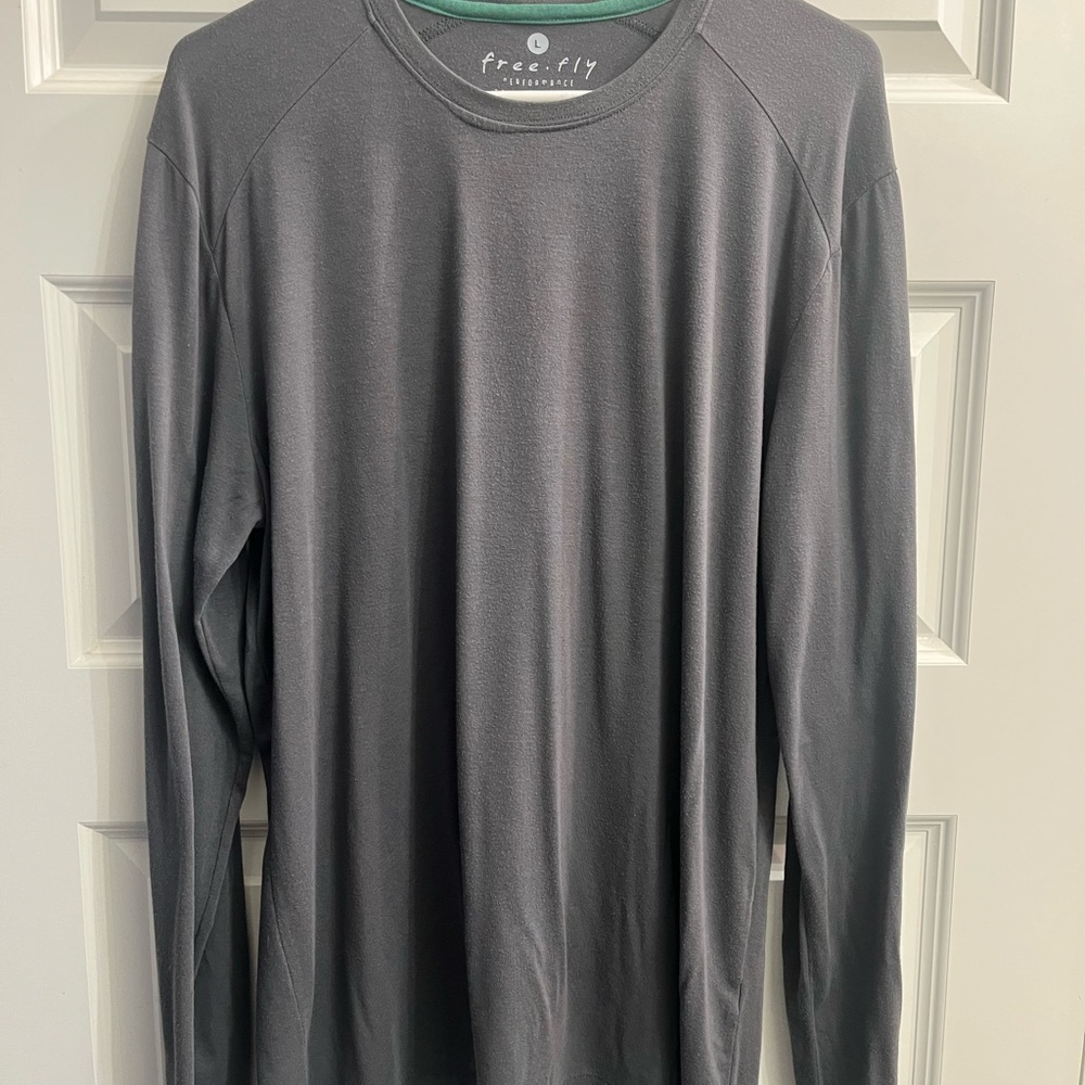 Men's Gray Long Sleeve Shirt